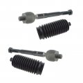 Front Inner Tie Rods Steering Rack Bellows Boots Kit Set Of 4 For Acura Mdx 