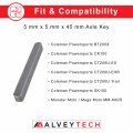 Alveytech 5 Mm X 45 Axle Key For Mini Bikes And Go-karts