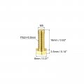 Uxcell Brass Hex Bolts M5x16mm 10pcs Fully Thread Grade 4 8 Solid Hexagon Head Bolt Machine Screws For Machinery