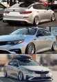 Premium Kdm Dark Smoked Tinted 3d Wavy Mu Style Window Visor Rain Guard Deflector Compatible For 2016-2020 Kia Optima All