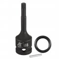 Uxcell 1 2 Drive X M8 8mm Impact Triple Square Spline Bit Socket Metric 3 Length Cr-mo Steel With O-ring And Dowel Pin