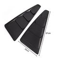 Quarter 1 4 Side Window Louver Scoop Cover For 05-14 Ford Mustang Abs Black Vent Board 