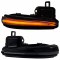 High Flying Car Accessories Side Mirrors Led Sequential Dynamic Blackout Turn Signal Lights Indicator 2pcs Pair For Toyota 