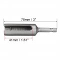 Uxcell 12mm Nut Driver 1 4 Quick-change Hex Shank Slotted Drill Bit Socket Wrench Tool 3 Inch Length