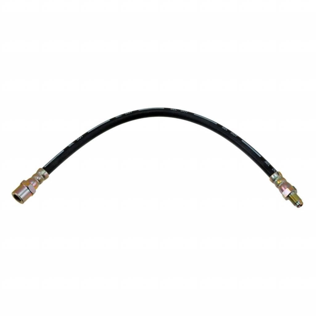 Brake Hydraulic Hose For Mercedes Benz 350sd 1991 Front Epdm Rubber Flexible Replacement 1234280635 And 1244200148 Black Finish