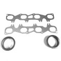 Aluminum Exhaust Manifold Header Gasket Set Compatible With 05-10 Chrysler 300 Dodge Charger Challenger Srt8