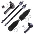 6pc Tie Rod End And Rack Boot Kit For Volkswagen Golf 1999 2006 City 2007 2010 Jetta 2005 Type 1 1998 Es3524 Es3525 Ev400 