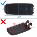 Ocpty Auto Armrest Center Console Lid Skin Cover Base For 00-08 Audi A4 A6 S4 Black