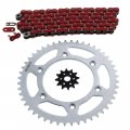 Fits Honda Cr125r 125 R Red Chain And Sprocket 12 48 114l