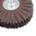 Abrasive Cloth Flap Wheel Sanding Star Set 1 4-inch Shank 240 Grit 400 For Woodworking Root Carving Furniture Polishing