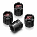 Ipick Image For Ford Focus St In Black On Aluminum Cylinder-style Tire Valve Stem Caps