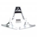 Black Flame Backrest Sissy Bar With Leather Pad For H-d Softail Flstc Flstf Flstn Flsts Flstsc Fxst Fxstb Fxsts Fxstsb 17 In