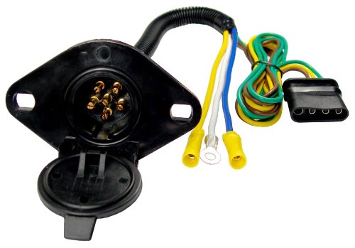 Pico 6592pt 6-way Pin Type Female Trailer Connector Socket With 4-way Flat Male 47155