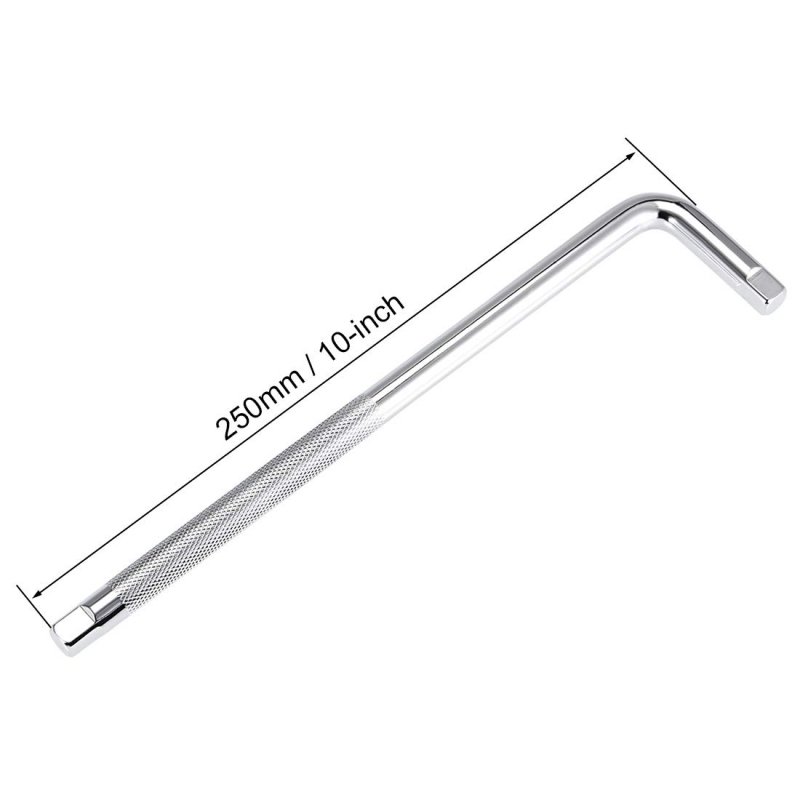 Socket Accessory Set Of 2 Pcs 13mm 6-point Deep 10 L-shape Extension Handle With 3 8 Drive