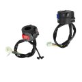 Kimiss Motorcycle Handlebar Control Switch Universal Black Plastic Metal Pair For 7 8 Inch Left Right Turn Signal Horn High Low