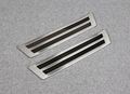 Stainless Steel Door Sill Scuff Plate Guard Cover Trim For Mazda Cx-5 2017 2018 2019 2020 2021 2022 2023 2024 2025 Silver 4 