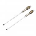 Ph3 Phillips 8 6mm Slotted Magnetic Impact Screwdriver Set Of 2 Pieces With 9-inch Cr-v Shaft And Hex Strike Cap 