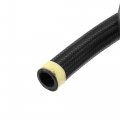 X Autohaux 3ft 12an Fuel Hose An12 Universal Car Braided Nylon Stainless Steel Cpe Oil Gas Line Black