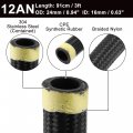 X Autohaux 3ft 12an Fuel Hose An12 Universal Car Braided Nylon Stainless Steel Cpe Oil Gas Line Black