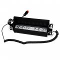 Hqrp 8-led Car Truck Visor Dashboard Emergency Strobe Light White Amber Lamp Bar 