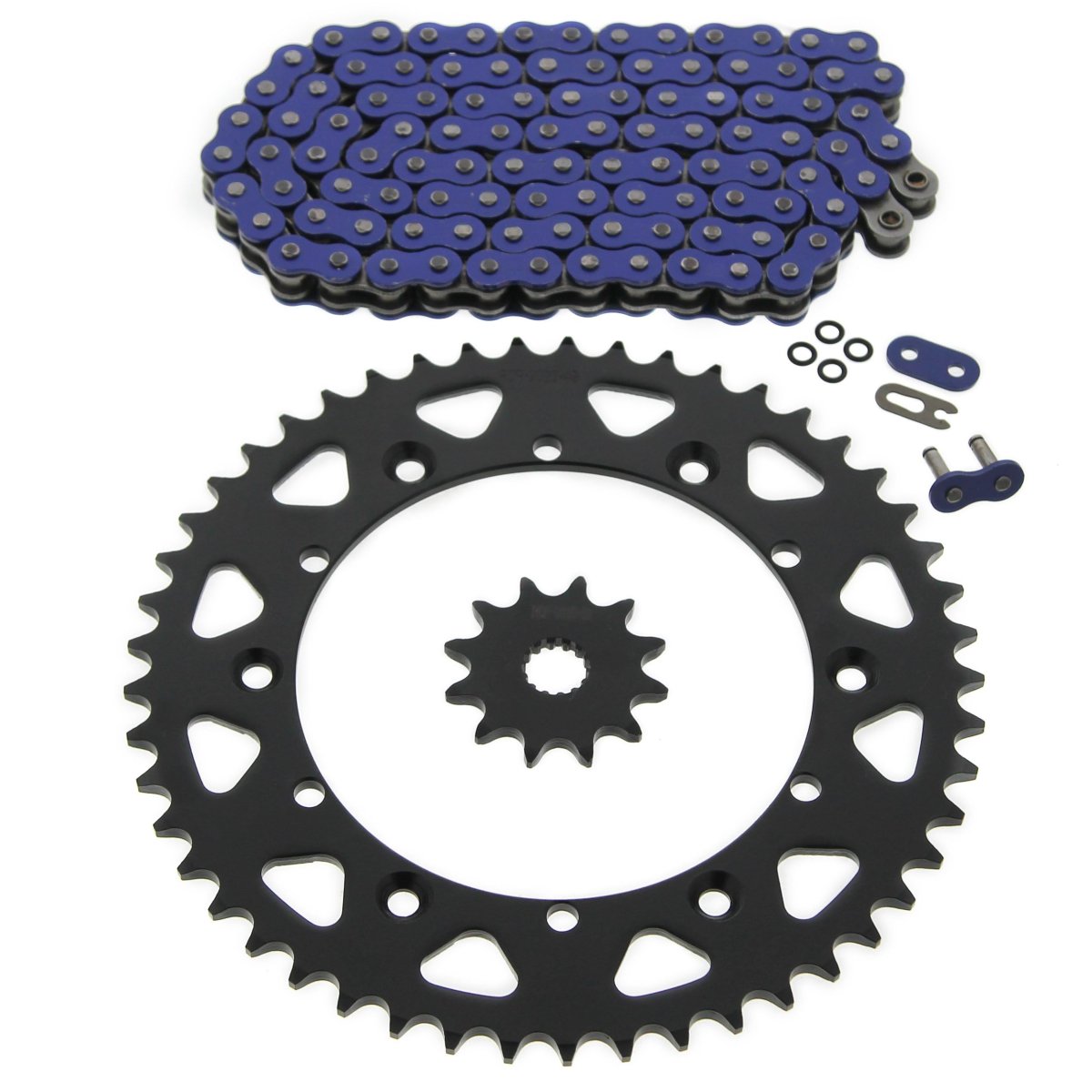 1989-1992 1997-1998 Fits Yamaha Yz125 125 Blue O Ring Chain And Sprocket 12 49 114l
