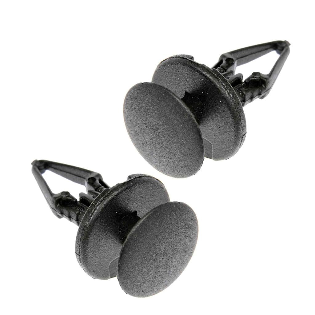 Cover Retainers For Pontiac Firebird 1990 02 Plastic Black Push Rivet Fastener 0 629 In Face Diameter 0 28 Hole 2 Piece Set