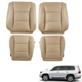 4pcs Tan Seat Cover Driver Side Bottom Leather Replacement For 1998-2007 Land Cruiser Base Sport Utility 4-door 