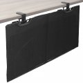 Vivo 30 Inch Clamp-on Privacy And Cable Management Organizer Sleeve Wire Hider Kit Panel System Desk Skirt Black Desk-skirt-30p 