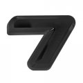 Pilot Automotive Black Matte Finish Letter 7 Ip559n7 