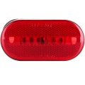 10 Pack Led Rectangular Trailer Side Marker Clearance Lights Red Waterproof Surface Mount Lamps For Truck Rv Atv And Heavy Duty