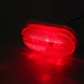 10 Pack Led Rectangular Trailer Side Marker Clearance Lights Red Waterproof Surface Mount Lamps For Truck Rv Atv And Heavy Duty 