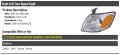 Front Left Driver Side Turn Signal Light Compatible With 2000-2001 Toyota Camry