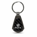 Ipick Image For Buick Real Black Carbon Fiber Gunmetal Teardrop Key Chain Keychain Official Licensed