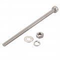 Uxcell 20pcs M3x60mm 304 Stainless Steel Knurled Hex Socket Head Bolt Nut Set W Washer