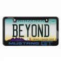 Ipick Image Made For Ford Mustang Gt In Blue Black Real 3k Carbon Fiber Glossy Finish License Plate Frame