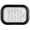 2pcs 12 Led Clear Lens White Clearance Marker Light Assembly Sealed Side Indicators With Grommets And Pigtails For Trailer