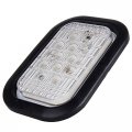 2pcs 12 Led Clear Lens White Clearance Marker Light Assembly Sealed Side Indicators With Grommets And Pigtails For Trailer