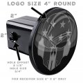 Tricktoppers Trailer Hitch Cover Plug For 2 Inch Receivers Class 3 4 5 With 1 Pin Offset And Hole - Printed High Resolution