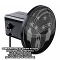 Tricktoppers Trailer Hitch Cover Plug For 2 Inch Receivers Class 3 4 5 With 1 Pin Offset And Hole - Printed High Resolution