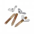 Uxcell 10pcs M6x40mm Hanger Bolt M6 Wing Nuts For Furniture