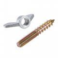 Uxcell 10pcs M6x40mm Hanger Bolt M6 Wing Nuts For Furniture