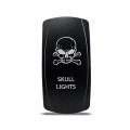 Ch4x4 Rocker Switch Skull Lights Symbol Green Led