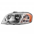 Chrome Housing Oe-style Headlight Headlamp Assembly For 2007-2011 Chevy Aveo Sedan Pontiac Wave Driver Side 