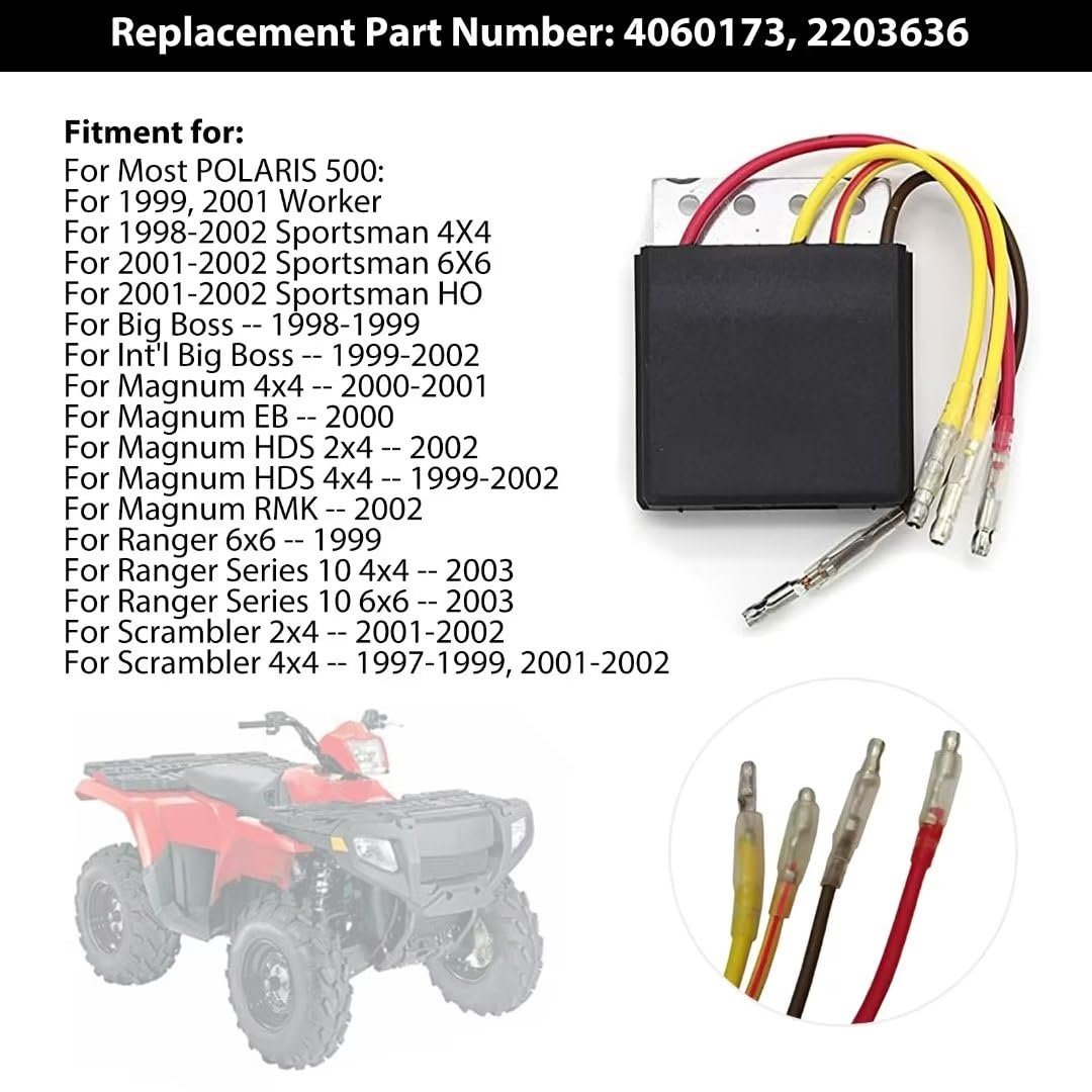 Voltage Regulator Rectifier Fit For Polaris Magnum 500 4x4 1999-2002 4-wires