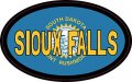Stickertalk Oval Sioux Falls South Dakota Vinyl Sticker 4 Inches By 2 5 