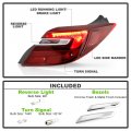 Acanii For 2014 2015 2016 2017 Buick Regal Led Tail Light Brake Lamp Outer Assembly Replacement Right Passenger Side
