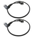 2-pack 30cm 11inch Otg Micro Usb Cable For Dji Mavic Mini Controller To Ios Iphone Ipad