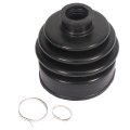 Outer Cv Joint Boot Kit For Honda Rancher 350 2000 2001 2002 2003 2004 2005 Front Axle With Stainless Steel Clips And Grease 