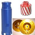 Diamond Tool Kit With 2 In Zero Tolerance Drum Wheel 1 3 8 Core Drill Bit And 4 Coarse Grinding Cup For Concrete Granite 