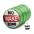 Coastal No Wake Zone Valve Stem Caps For Tire Rim Wheel Aluminum Green